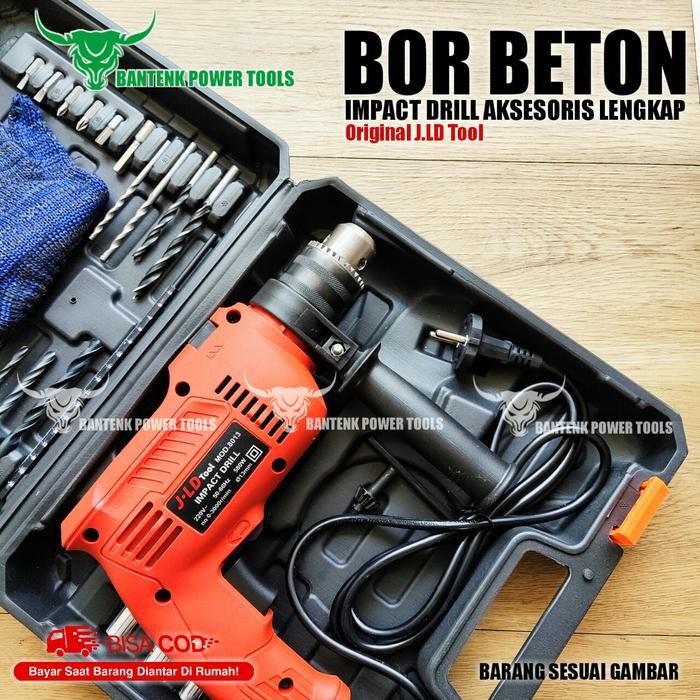 BOR 13MM BOLAK BALIK BOR BETON JLD KOMPLIT. BOR LISTRIK. MESIN BOR JLD