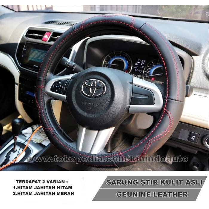 Ready Sarung Stir / Cover Stir Kulit Asli Toyota Yaris