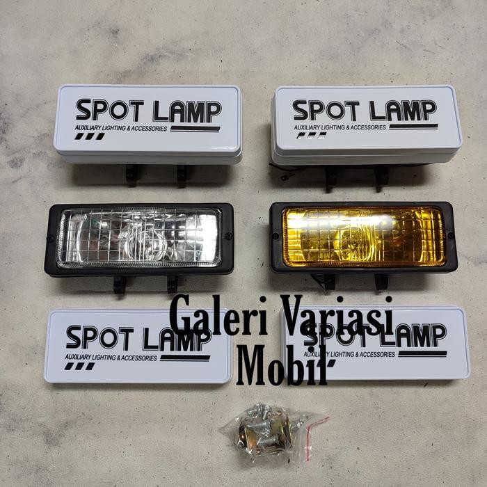 PREMIUM Foglamp Lampu Sorot Galaxy Kotak Bemper Depan Mobil Universal