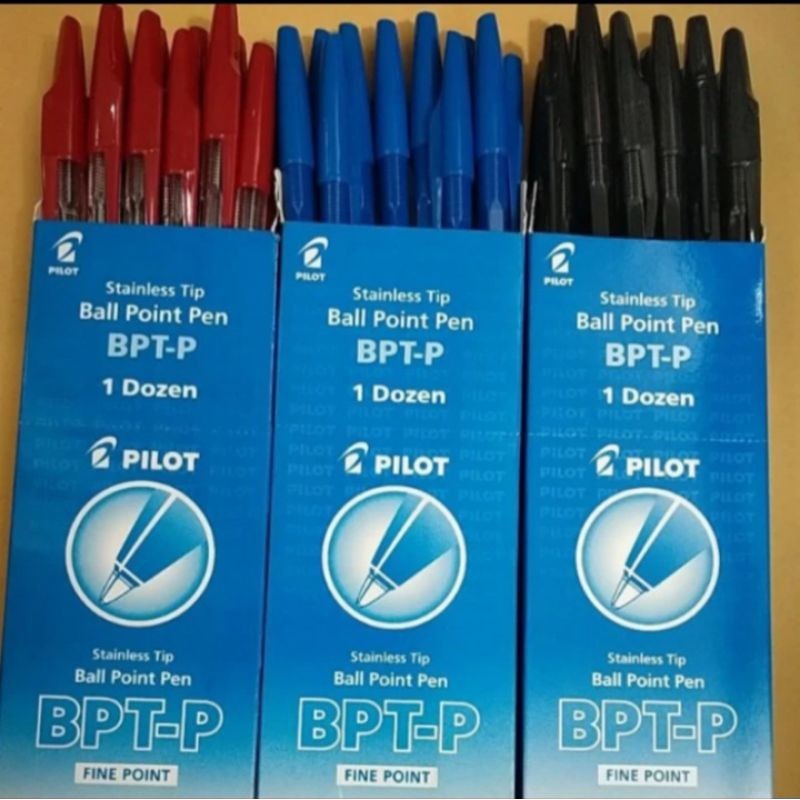 

UM1 Ball Point Pen 0.5 mm BPT-P Pilot Biru / Hitam / Merah - Doz isi 12 Pcs.