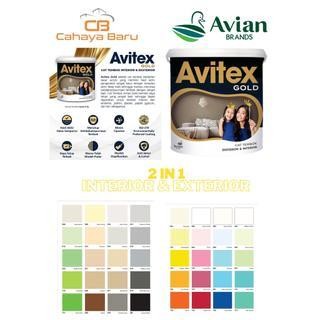 AVITEX GOLD CAT TEMBOK INTERIOR & EXTERIOR 5 KG AVIAN