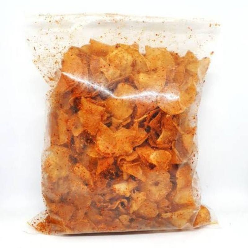 

Sajiandapur Keripik Singkong Lengket Pedas Manis 500Gr / Keripik Singkong Rujak / Keripik Sanjai /