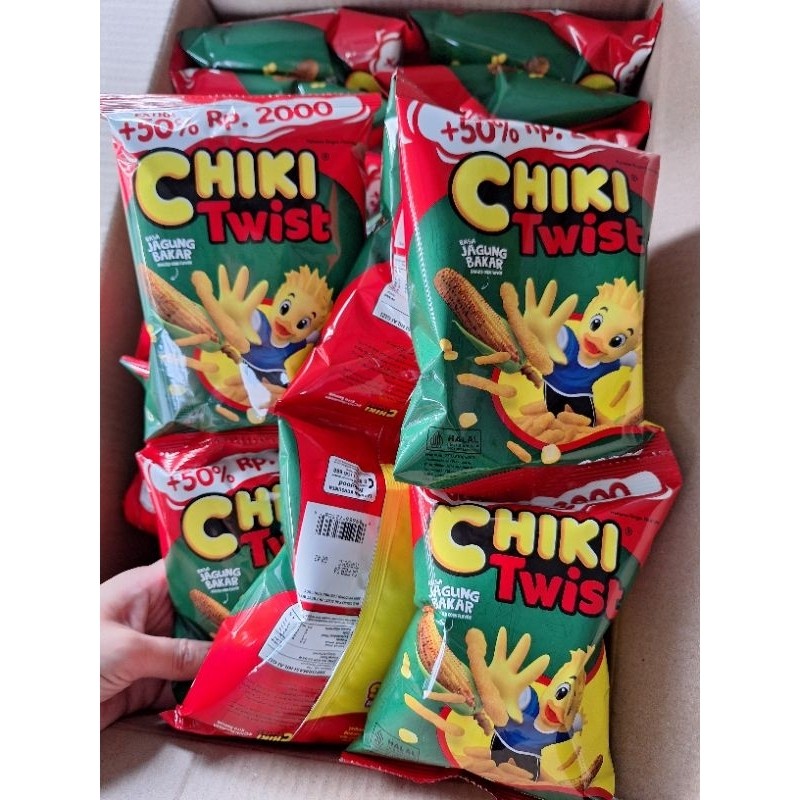 

Sajiandapur Chiki Twist Rasa Jagung Bakar (1Renceng Isi 10Pcs)