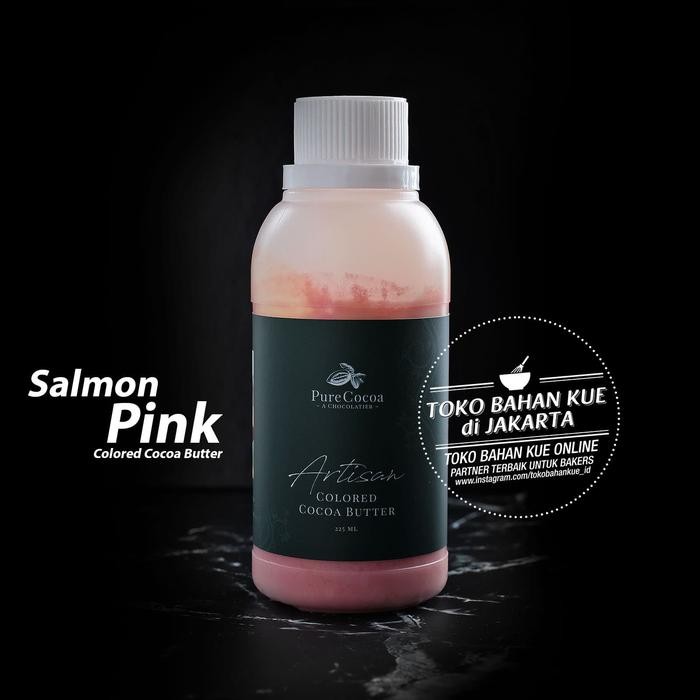

Pure Cocoa Artisan Chocolate Coloring Cocoa Butter Pewarna PINK Salmon