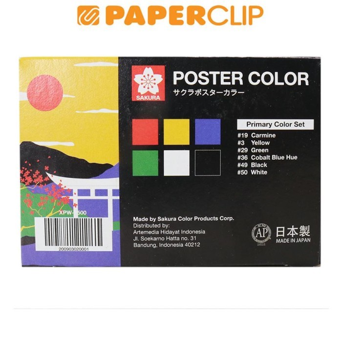 

TERLARIS POSTER COLOR SET XPW-1500 SAKURA 6 COLOR