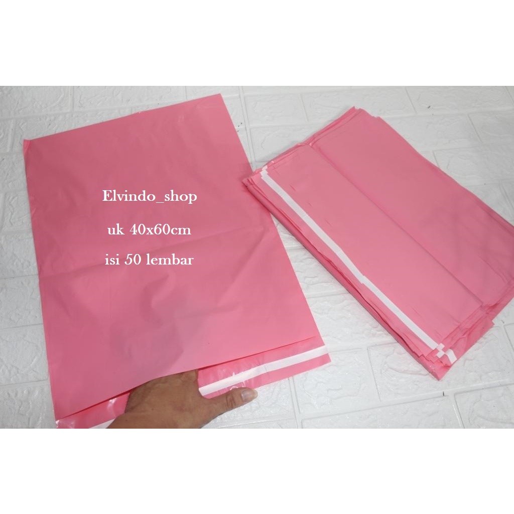 

PLASTIK POLYMAILER JUMBO PEREKAT LEM 40X60CM/ ISI 50LEMBAR PLASTIK SERBAGUNA