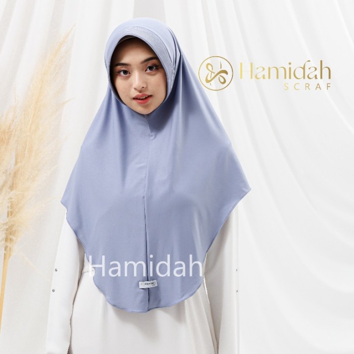Lamia- Hamidah - Hijab PED PANJANG Bergo size L Hamidah/Bergo Hamidah Pad Panjang SIZE L