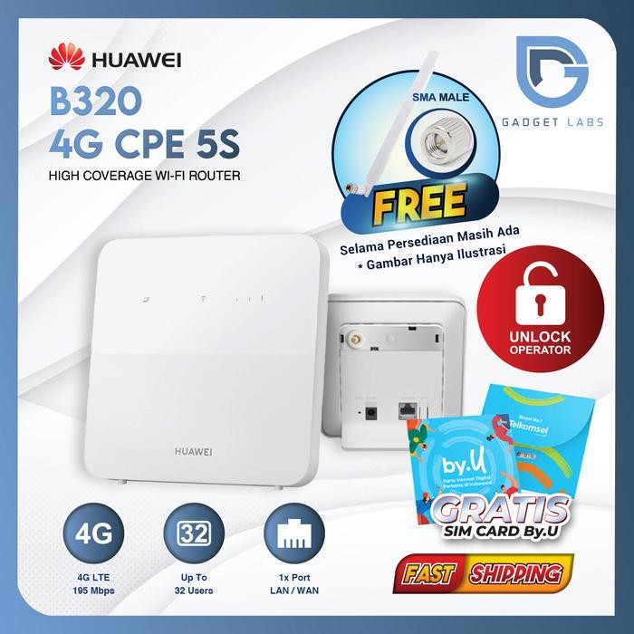 Huawei B320 Penganti B312 Modem Router Wifi Unlock All Operator