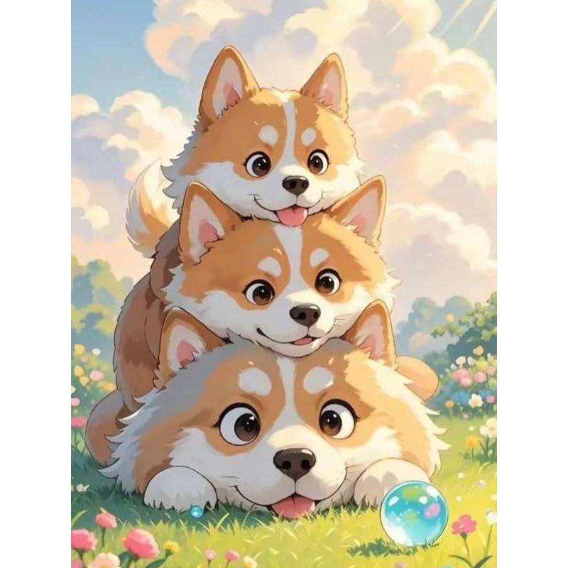 

TERLARIS Diamond Painting Set 5D full drill SQUARE Kreatifitas ( 30cm x 40cm ),keterampilan dan