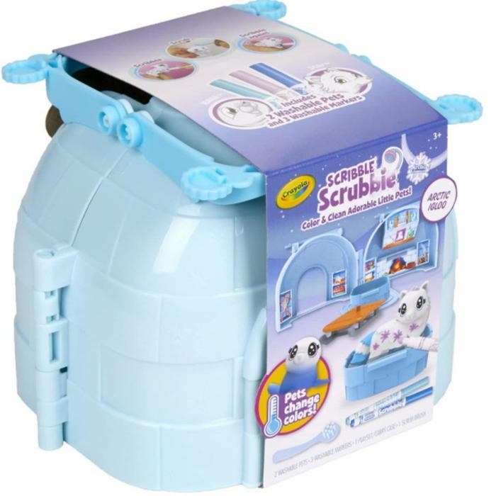 

TERLARIS Crayola Scribble Scrubbie Color&Clean Adorable Little Pets-Artic Igloo