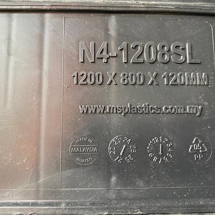 

TERLARIS Palet plastik 120x80x12 Pallet plastik bekas