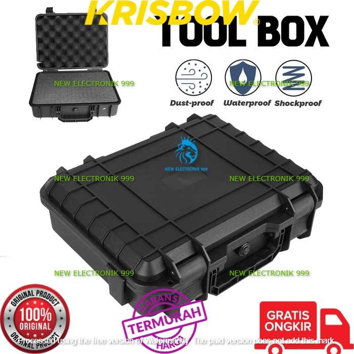 Krisbow Kotak Perkakas Jinjing Portable Storage Tool Bag with Spons