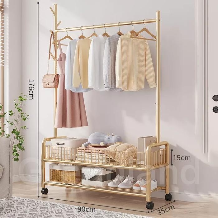 Rak Gantung Baju Pakaian Besi Kokoh Kuat