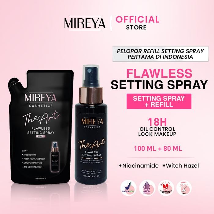 Mireya Bundling The Art Setting Spray 100 Ml + Mireya Refill The Art Setting Spray