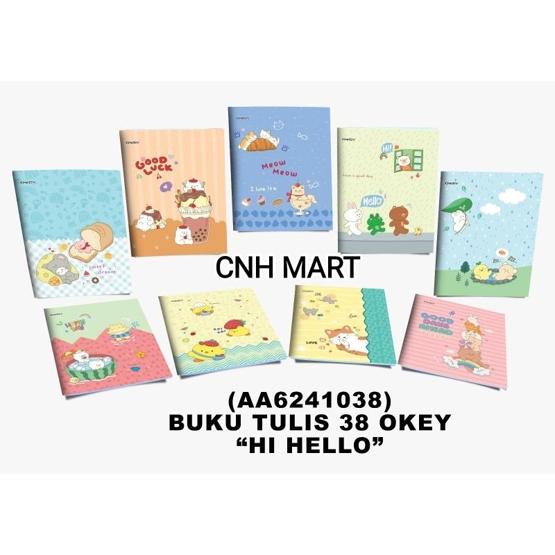 

UM1 Buku Tulis OKEY 38 - OKEY Buku Tulis Murah 38 Lembar 1 Pak (10) Buku