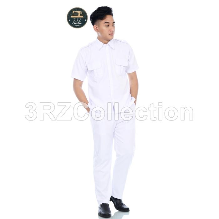 New Stelan Seragam Pns Putih Baju Kerja Stelan Pdh Pns Putih Kemeja Kerja Ready