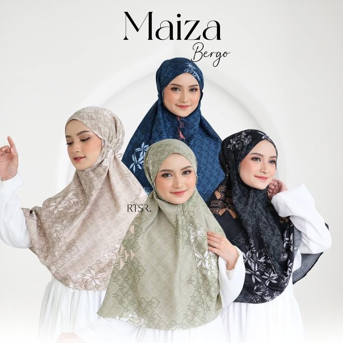 Nayyir- Maiza Bergo Motif/Daily Bergo Bunga Jilbab