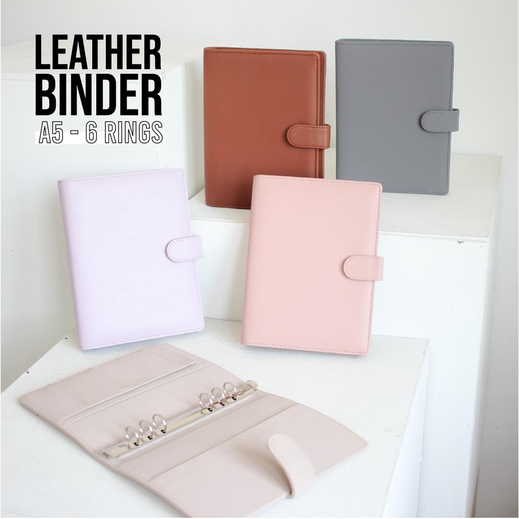 

Paperie Lab - Leather Binder A5 6 rings Binder Kulit