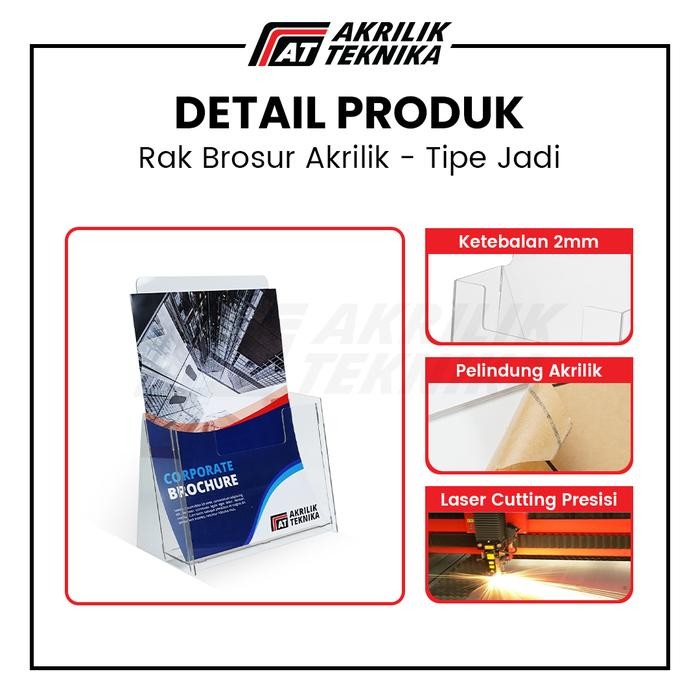

RAK / TEMPAT BROSUR / TEMPAT DISPL BROSUR AKRILIK DISPL UKURAN A4