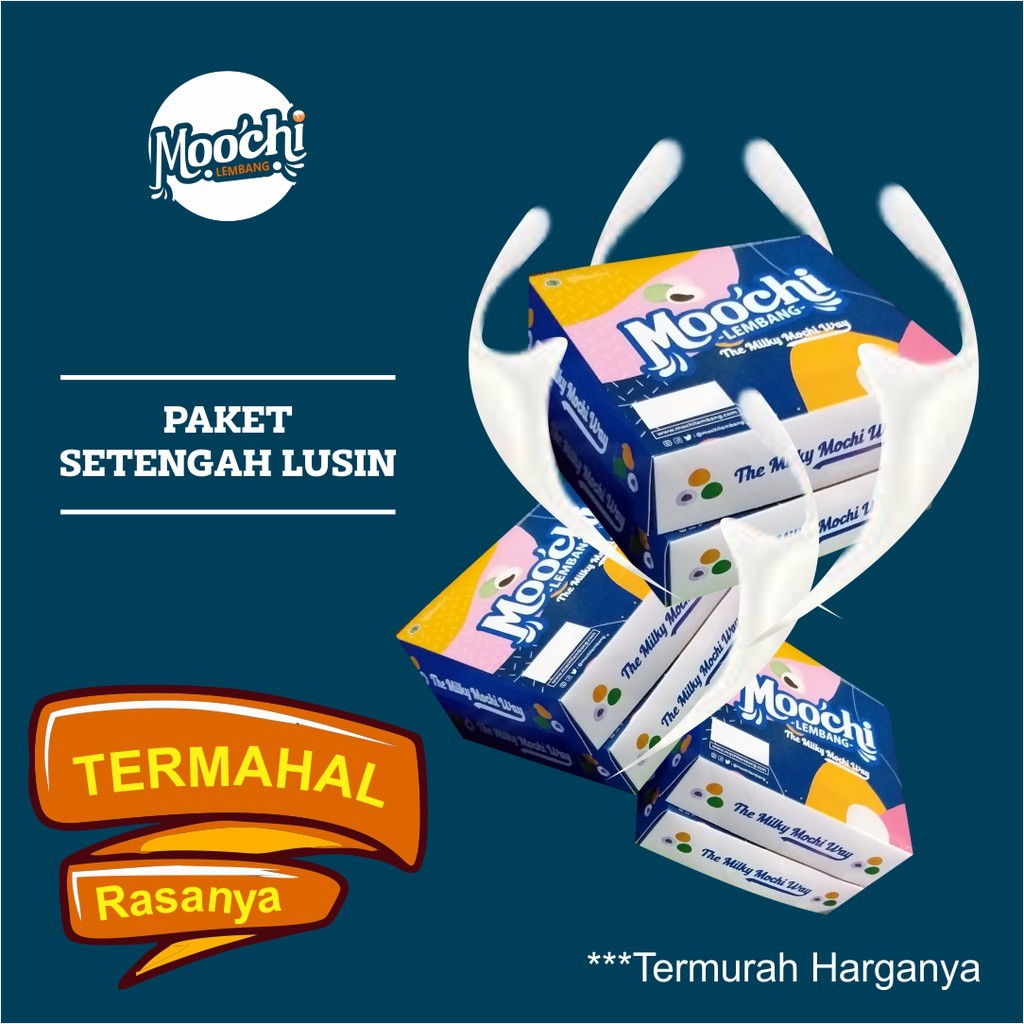 

Dapur Joglo Mochi Lembang Mochi Susu Lembang Paket Setengah Lusin - Isi 6 Box
