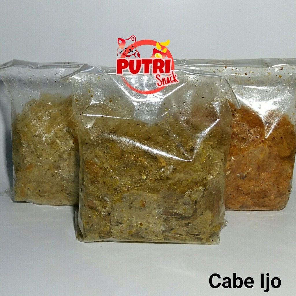 

Dapur Joglo Keripik Kaca / Beledag / Kripca 500Gr Pedas Extra Daun Jeruk