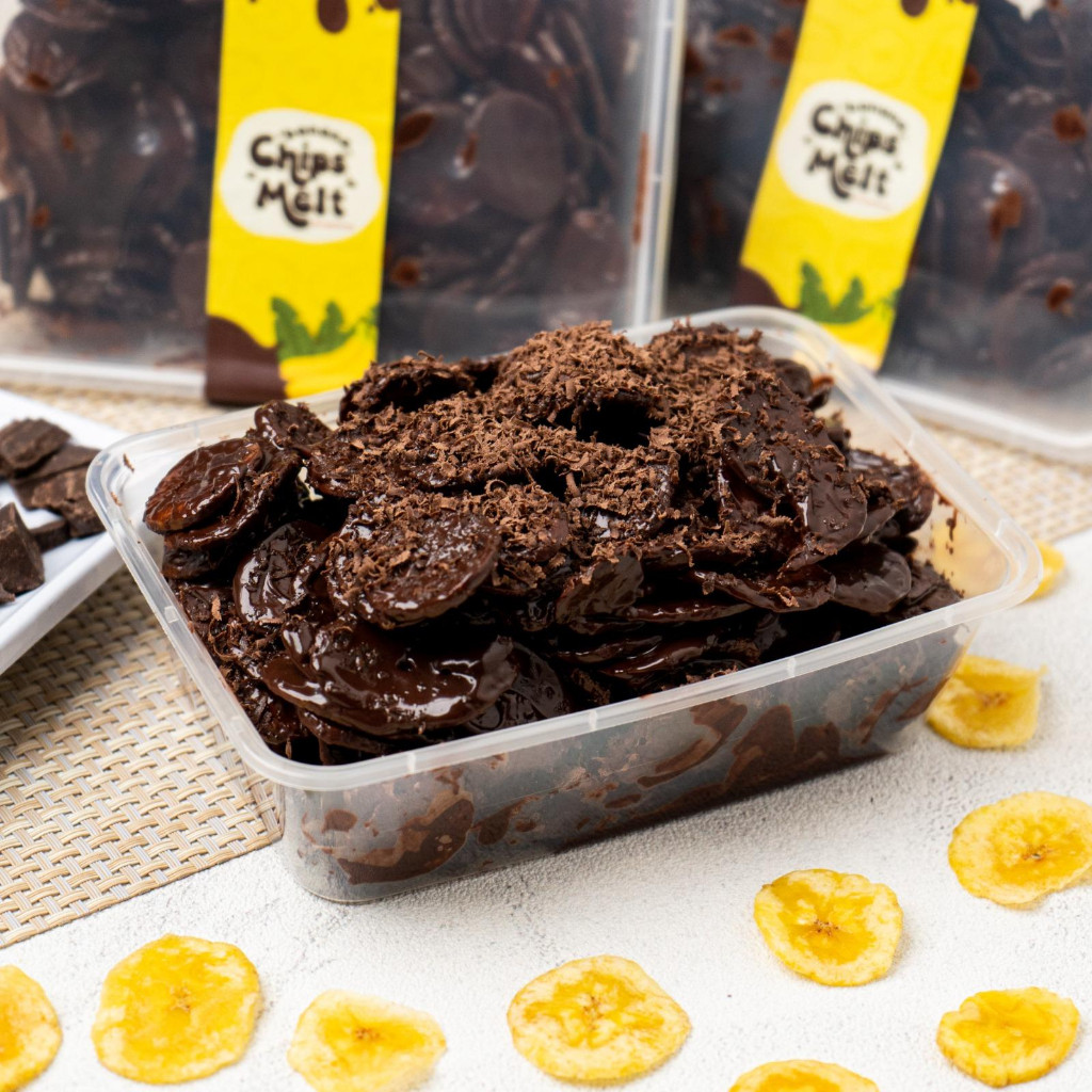 

Dapur Joglo Apelicious Banana Chips Melt Keripik Pisang Cokelat Topping Parut