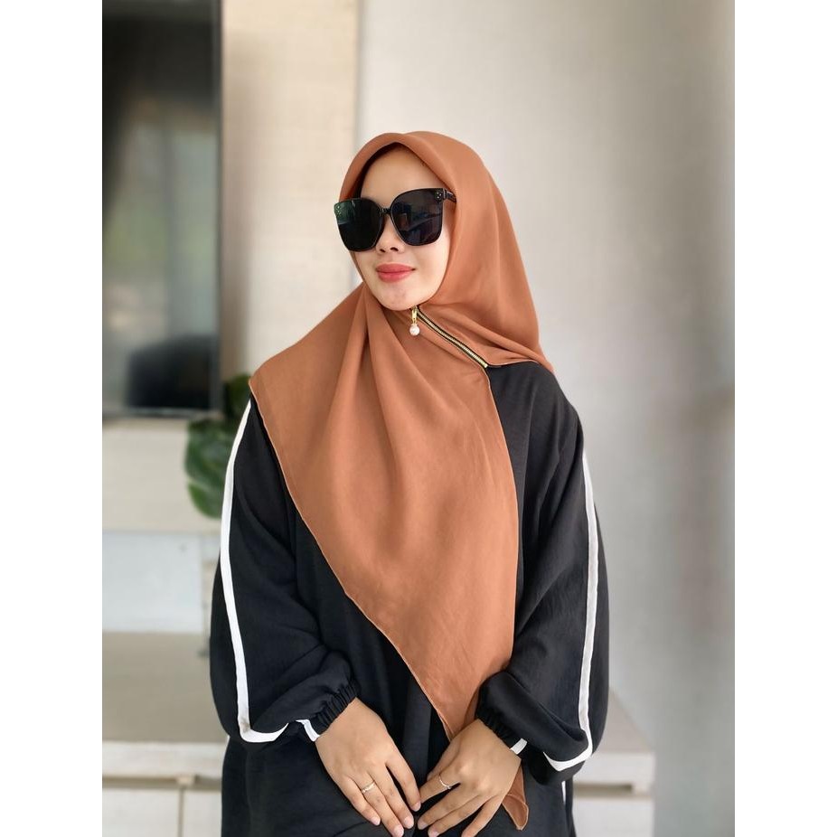 murah- Kerudung Instan Resleting Bella Zipper Instan/ Kerudung bella instan