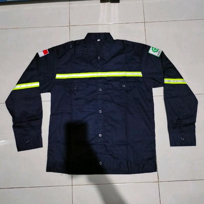 Ready Seragam Safety Pria Wanita Proyek Katelpak Wearepack Safety Lapangan Kemeja Safety Pdh Pdl