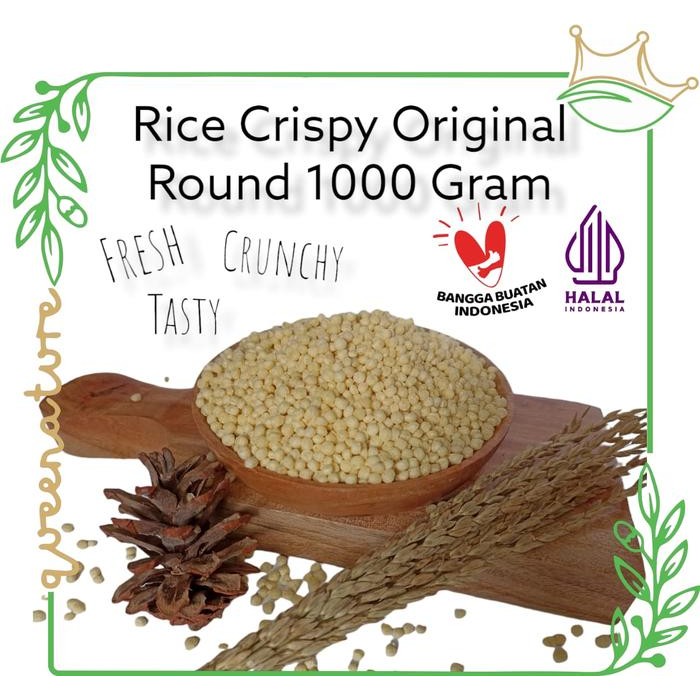 

EatFr3sh- Rice Crispy Original Round Krispi Beras Kuning Bulat Premium 1Kg