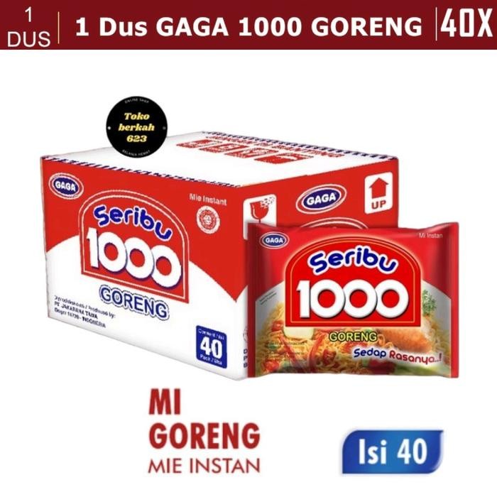 

EatFr3sh- 1 Dus MIE GAGA 1000 GORENG 50gr Isi 40 Pcs - Mie Instan