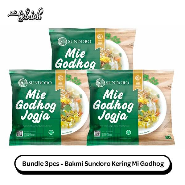 

EatFr3sh- Bundle 3pcs - Bakmi Sundoro Kering - Mie Godhog Mi Instan