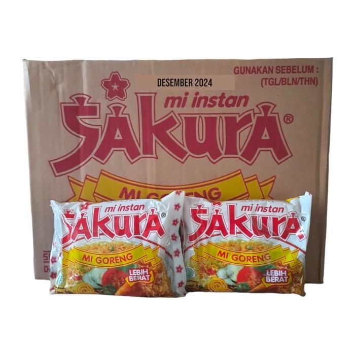 

EatFr3sh- 1 Dus Mie Sakura Goreng Isi 40 Pcs Mie Goreng Instan Noodles Food Makanan Ayam Soto Pedas