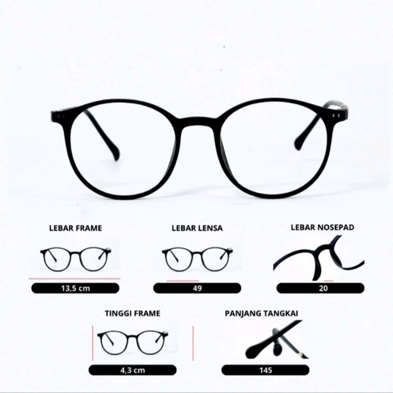 KACAMATA LENTUR 2126 Kacamata Pria Wanita Lensa Photochromic Kacamata Bluecromic (KACAMATA PROGRESIF