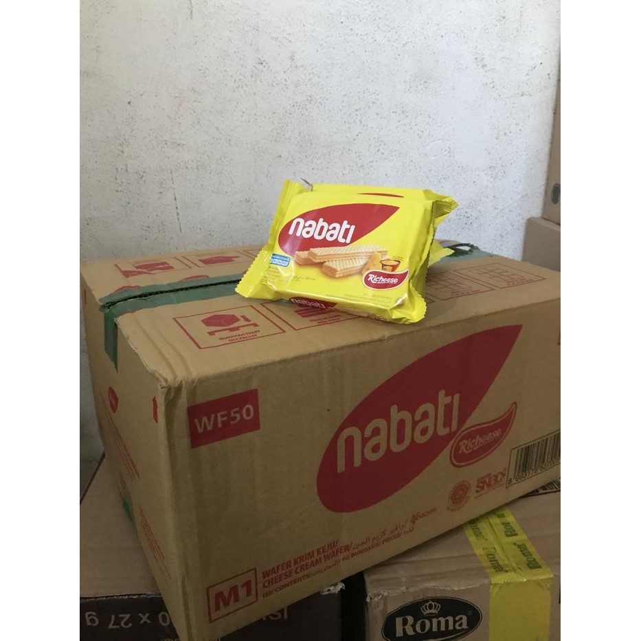 

EatFr3sh- Nabati Richeese 50 gram wafer keju 1 Dus isi 60 pcs