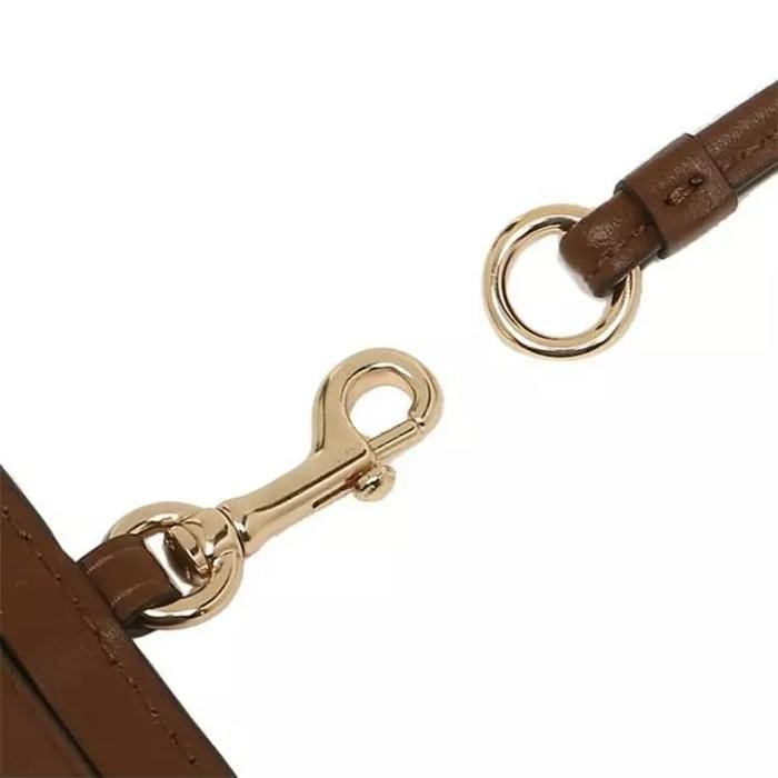 

Cach Id Lanyard In Signature Canvas Khaki Saddle F63274