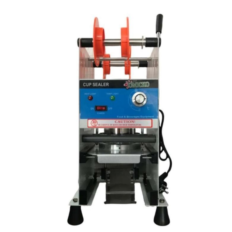 terbaru  omicko c-39 mesin cup sealer semua ukuran aqua gelas 12 , 14 , 16 , 18 , 22 oz listrik