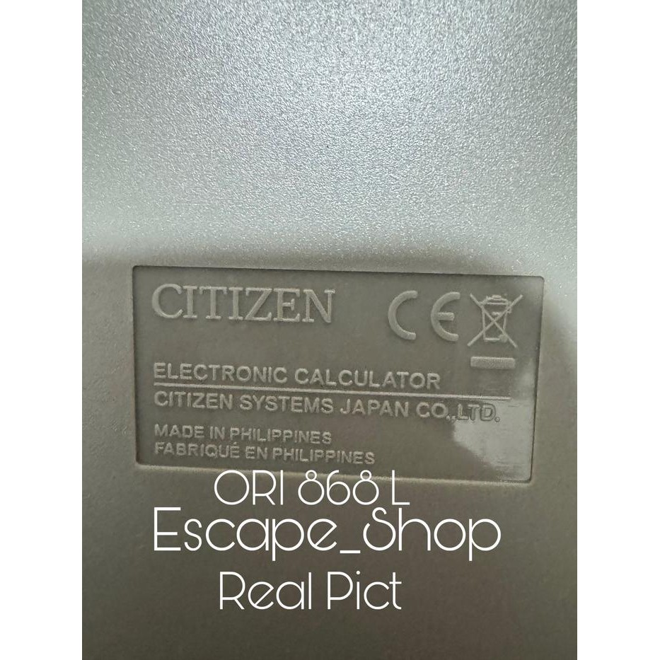 

Original Kalkulator Citizen Type Sdc 868 L - Citizen Sdc 868 L Ori