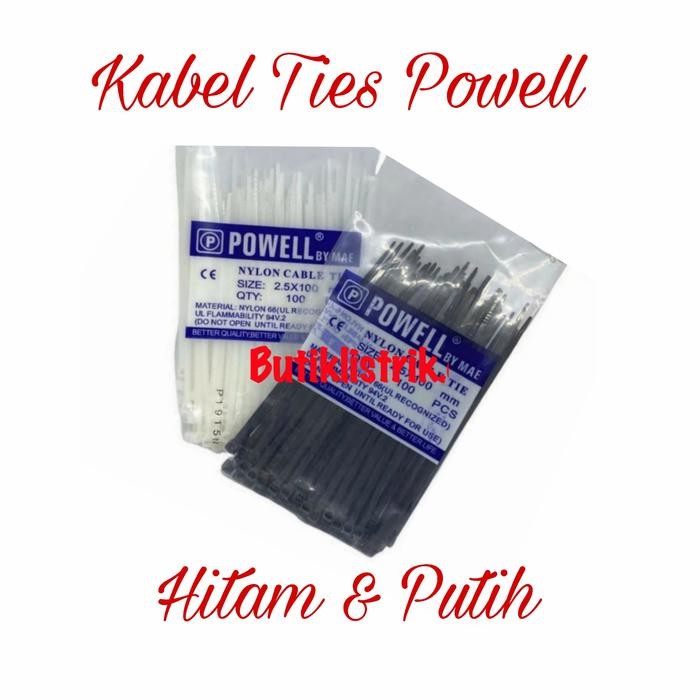 

No.OneBest- Kabel Ties 15 Cm Hitam Kabel Tie 3,6x150 Powell Tali Kabel 15 Cm