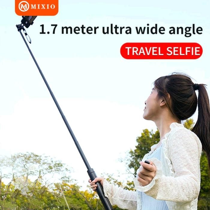 Mixio A61L 170Cm Tongsis Tripod Bluetooth Remote Stick Hand Stabilizer