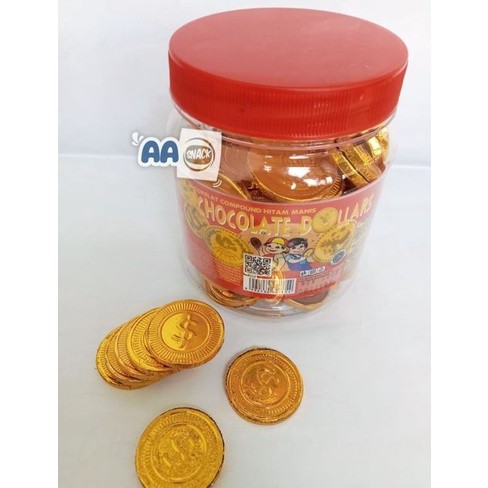 

Cemal Cemil Makyus Chocolate Dollars Isi 100Pc X 3 Gr