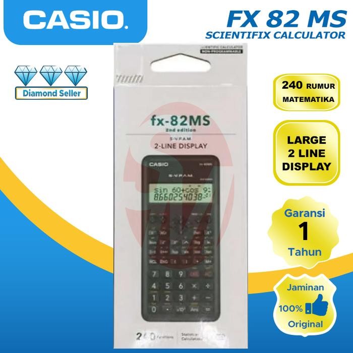 

Calculator Scientifik Casio Fx 82 Ms