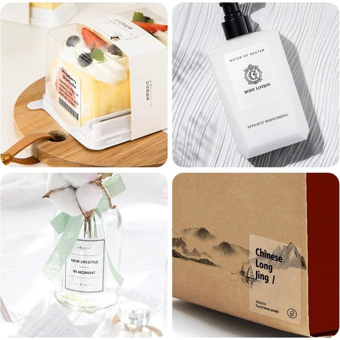 

Niimbot B21/B1/B3S Kertas Label Termal Transparan Stiker Identifikasi Tahan Air Stiker Penanda