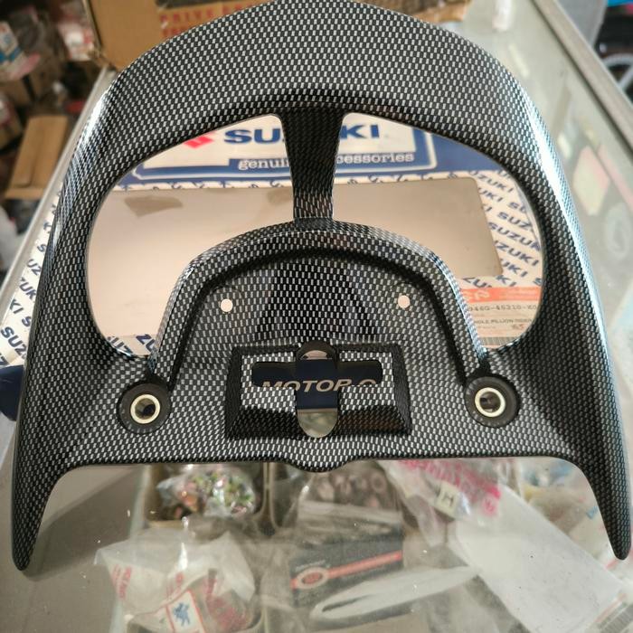 handle pillion rider black carbon / behel jok suzuki spin 125
