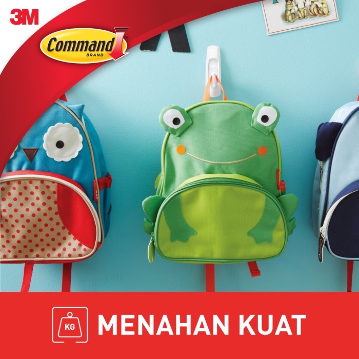 

3M Command Hook, 17001-6, Menahan Beban Hingga 1,3 Kg #Gratisongkir