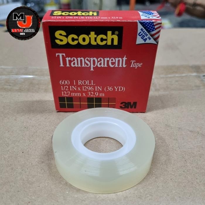 

Scotch 3 M Transparent Tape 600 Selotip Bening #Gratisongkir