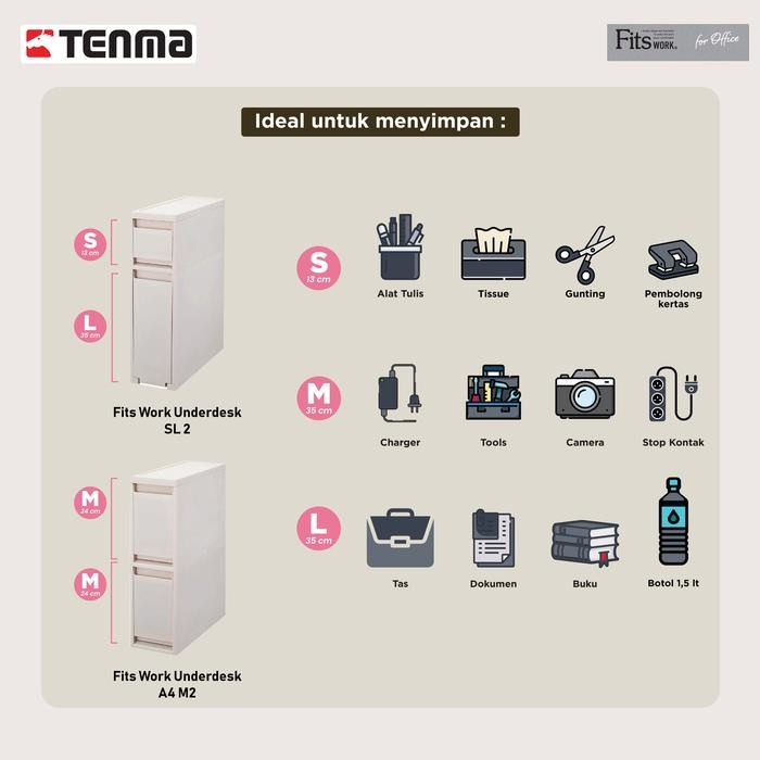 

Tenma Fits Work Underdesk Lemari Kabinet Penyimpanan Dokumen Kantor #Gratisongkir