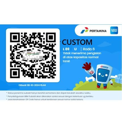 

Custom Dan Cetak Barcode / Qr Code Mypertamina ( Garansi Permanent "Tidak Ke Blokir" ) #Gratisongkir