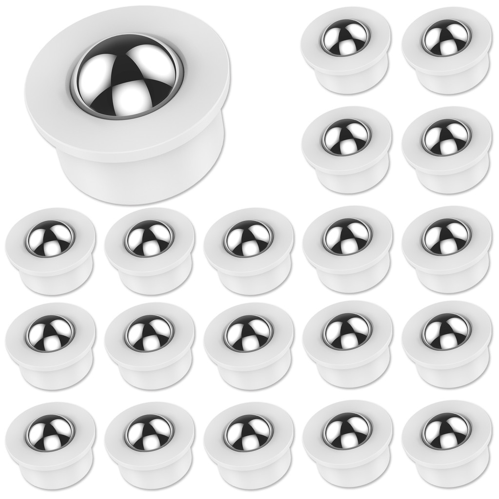 NEW 20Pcs Mini Caster Wheel 360° Rotatable Mini Ball Transfer Bearing Sturdy Small Roller Ball Wheel