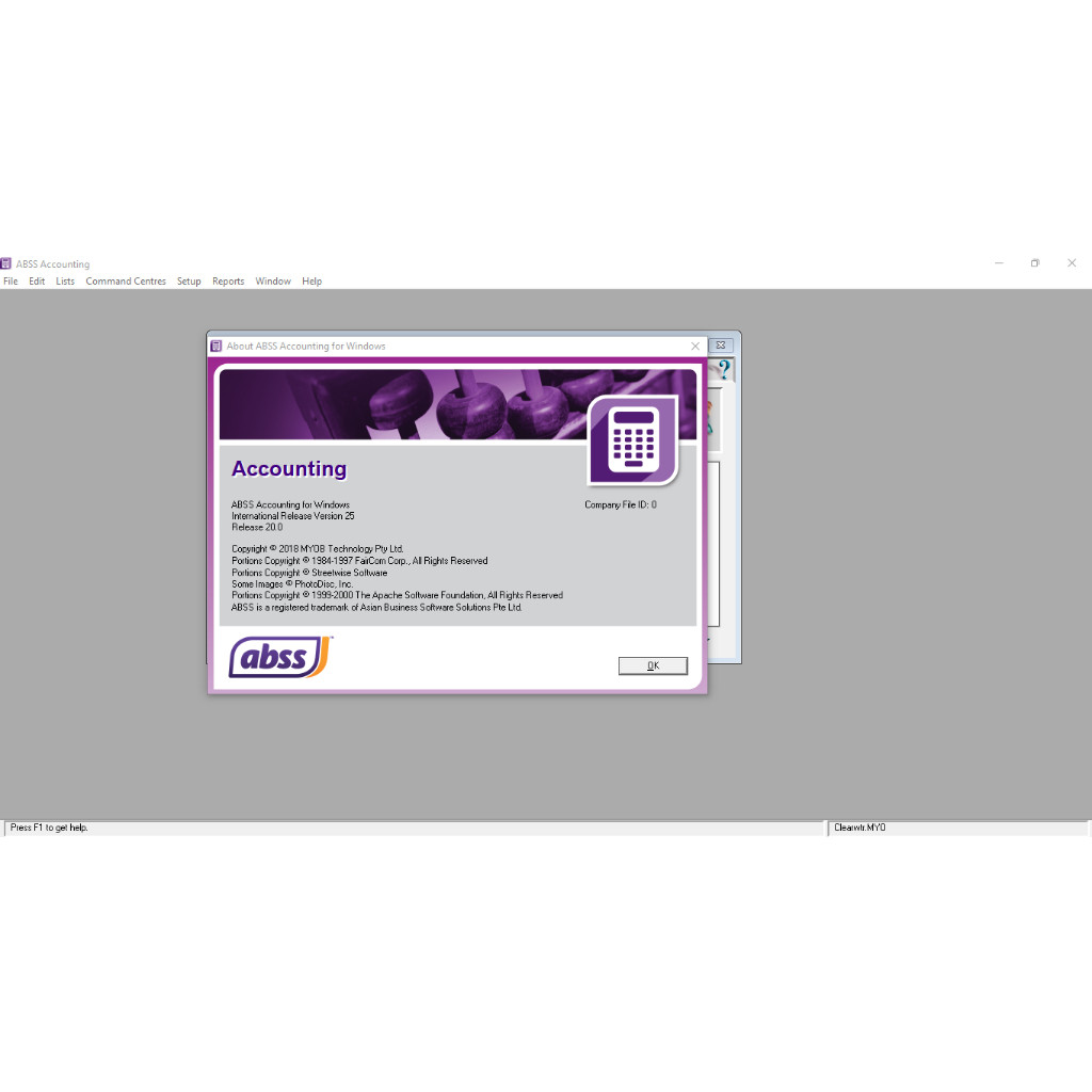 MYOB ABSS ACCOUNTING v25