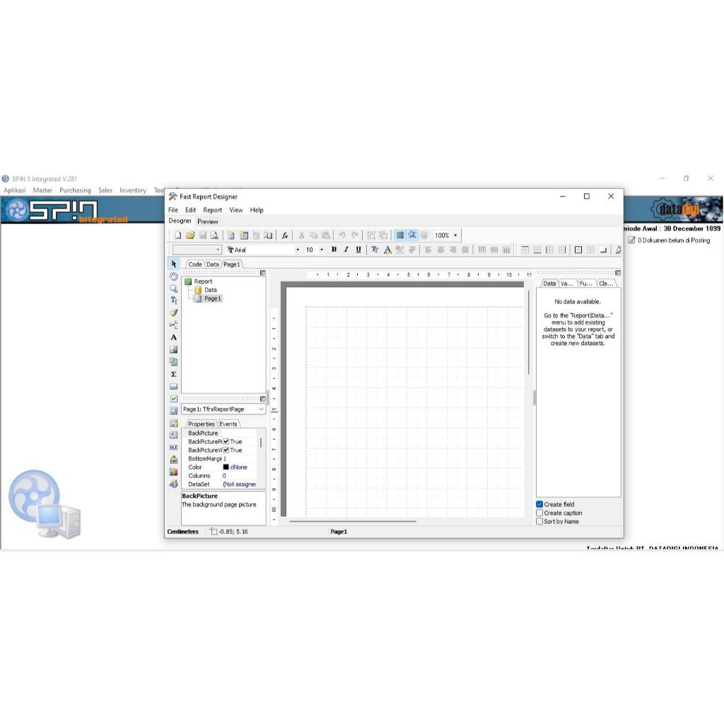 Software aplikasi inventory gudang distributor perusahaan (SPIN 5)